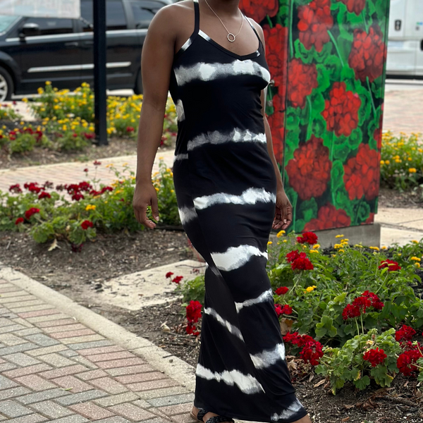 Tie Dye Sundress (black)