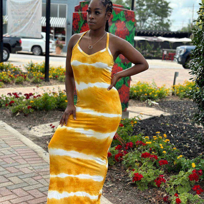 Tie Dye Sundress (yellow)