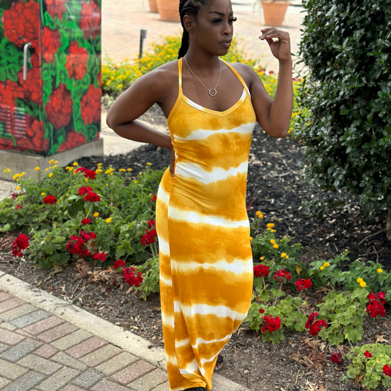 Tie Dye Sundress (yellow)