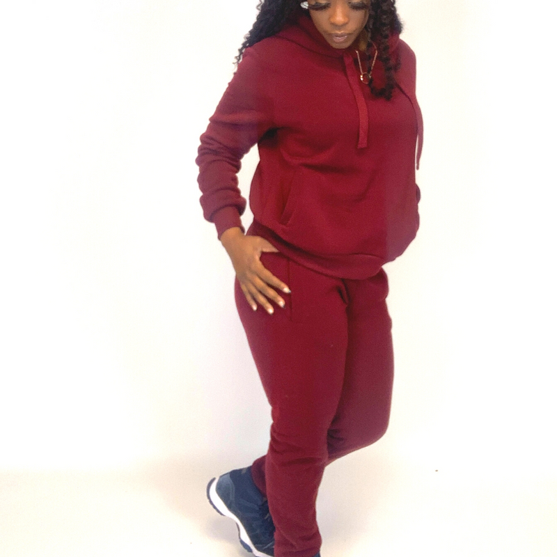 Comfy Sweatsuit (wine)