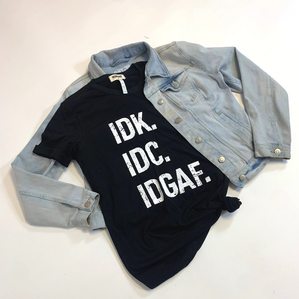 Idk shirt (black)